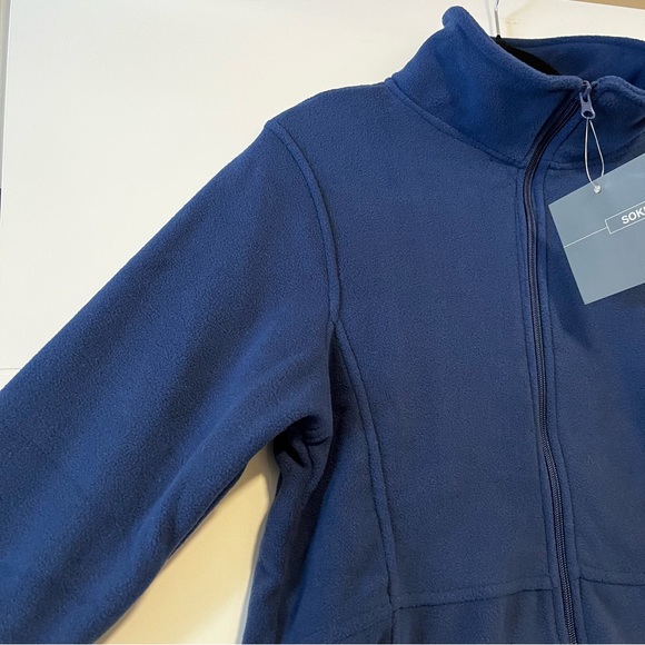 SOKN | NWT Fleece Zip Up Jacket - Picture 2 of 15